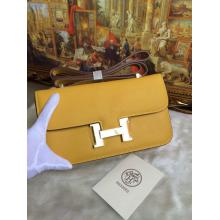 1:1 Hermes Constance 28cm Elan Epsom Bag Yellow Togo Leather at US