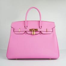 1:1 High Quality Hermes Original leather Pink Handbag Online