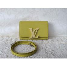 1:1 Louis Vuitton Epi Leather Louise Strap PM Bag Lemon