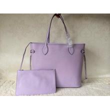 1:1 Louis Vuitton Epi Neverfull MM Bag Lilas