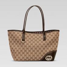 AAA Gucci Tote bags Canvas Khaki YT1794