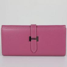 AAA Hermes Wallet YT6876 Lambskin Pink