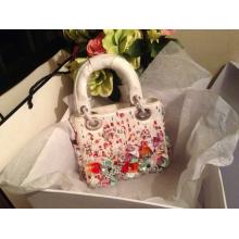 AAA Replica Dior Floral Embellished Diorissimo Mini Bag White