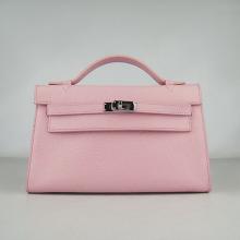 Best Hermes Clutches H008 Cow Leather Pink Price