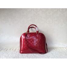 Best Louis Vuitton Monogram Vernis Alma PM Bag M90169 Cerise