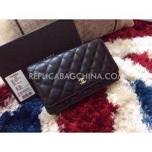 Best Quality Imitation Chanel Purse Wallet YT1342 Black