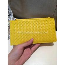 Cheap 1:1 Bottega Veneta Card Holder Yellow