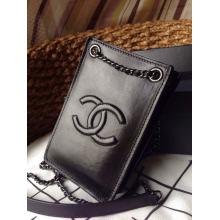 Cheap AAA Chanel Smartphone Holder Pouch Crossbody Bag Black Spring Summer 2014 US