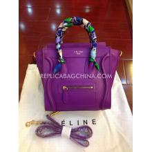 Cheap Celine Purple Calfskin Handbag