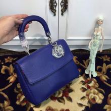 Copy Be Dior Diorissimo Flap Small Bag Blue