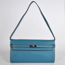 Copy Hermes Blue Cross Body Bag