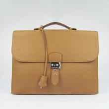 Copy Hermes Briefcases YT8826 Briefcase Coffee