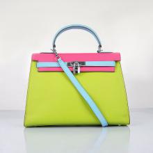 Copy Hermes Original leather Ladies Pink Cow Leather