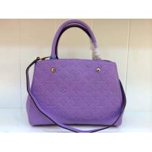 Copy Louis Vuitton Monogram Empreinte Montaigne MM Bag Lavender