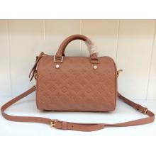 Copy Louis Vuitton Monogram Empreinte Speedy Bandouliere 25 Bag Khaki