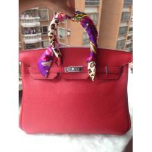 Copy Luxury Hermes Birkin Togo Leather Bag Red