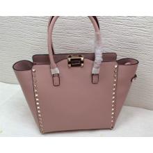 Copy Valentino Rockstud Double Handle Tote Bag Pink