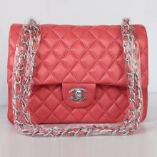 Fake 1:1 Classic Flap bags Lambskin Pink Cross Body Bag Sold Online