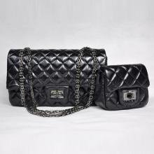 Fake 2.55 Reissue Flap Cross Body Bag Black