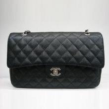 Fake Best Classic Flap bags YT0460 Black Cow Leather