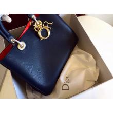 Fake Best Dior Blue Calfskin Sale