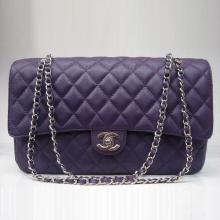 Fake Chanel Classic Flap bags Cow Leather Purple YT1766