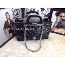 Fake Chanel Handbag Totes Black Calfskin