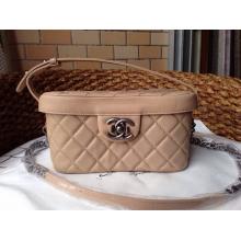 Fake Chanel Vanity Case Bag Apricot Cruise 2014