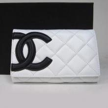 Fake Chanel Wallet Lambskin White YT2307