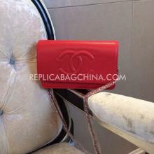 Fake Chanel YT7448 Red Calfskin