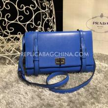 Fake Handbag Blue Calfskin Shoulder Bag