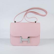 Fake Hermes Constance Cross Body Bag Pink