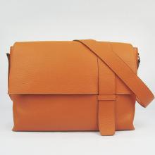 Fake Hermes Fashion bags 2815 Orange Cow Leather