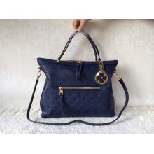 Fake Louis Vuitton Monogram Empreinte Bastille MM Bag 2014 Blue