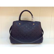 Fake Louis Vuitton Monogram Empreinte Montaigne MM Bag Royal Blue