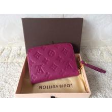 Fake Louis Vuitton Monogram Empreinte Zip Coin Wallet Fushia