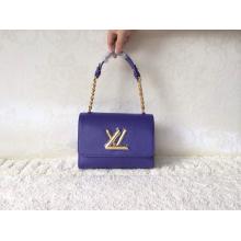 Fake Replica Louis Vuitton Epi Twist Lock Bag Blue Cruise 2015 AU