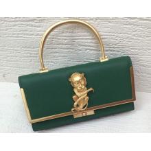 Fake Valentino Monkey Buckle Clutch Bag Green