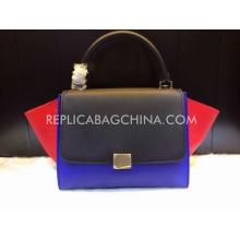 First-Class Celine Handbag Blue Totes