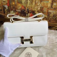 First-Class Hermes Constance 28cm Elan Epsom Bag White Togo Leather