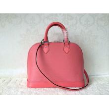 First-Class Louis Vuitton Epi Alma PM Bag in Pink