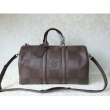 First-Class Louis Vuitton Keepall 45 Damier Calfskin Luggage Bag Coffee