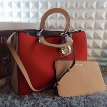 High Imitation Dior Diorissimo Genuine Leather Red