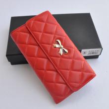 High Quality Imitation Chanel Wallet Lambskin YT6360 Red