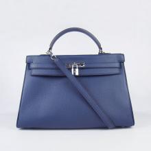 Hot AAA Hermes Kelly Blue 6308 YT7054