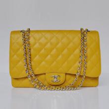 Imitation 1:1 Chanel 47600 Yellow Cow Leather