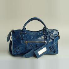 Imitation Balenciaga Cow Leather Blue