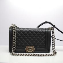 Imitation Chanel Boy Chanel bags Lambskin Black