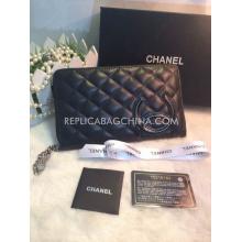 Imitation Chanel Purse Black Leather