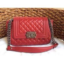 Imitation Chanel Quilted Leather Mini Double Flap Shoulder Bag Red at CA